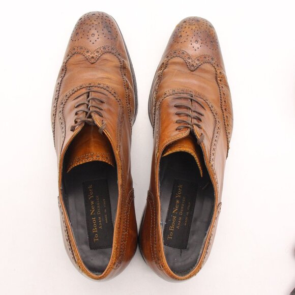 To Boot New York Wingtip Oxfords Dress Shoes Men\'s Size 10.5 Leather Italy main image 9